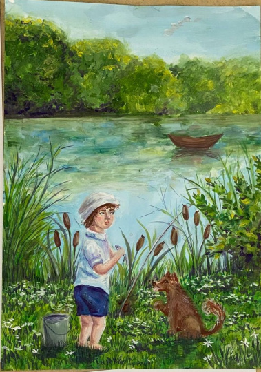 С лучшим другом на рыбалке