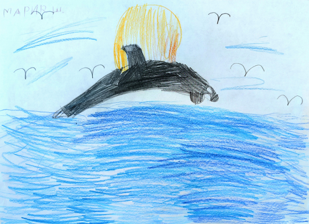 Закат на летнем море