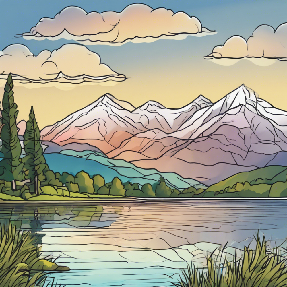 горное озеро