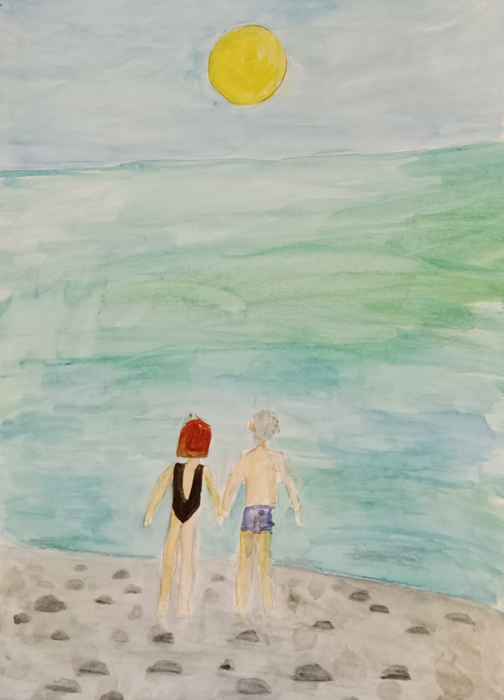 Моя семья на море