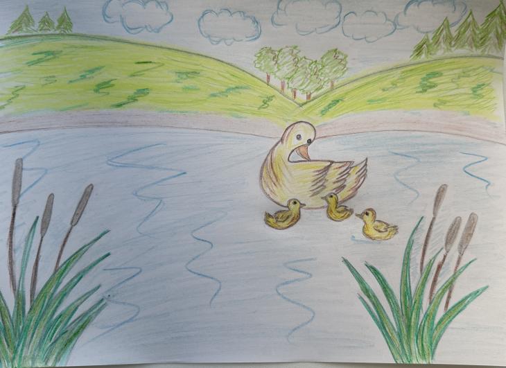 Озеро на даче 