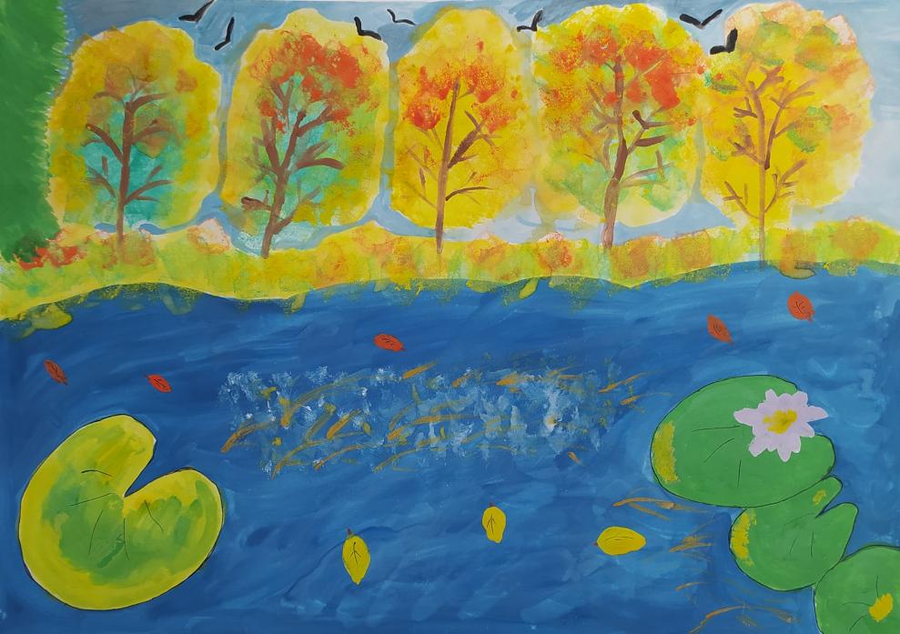 Река Медведица осенью