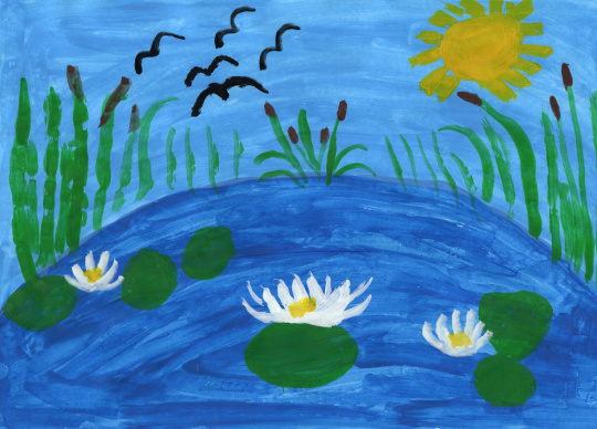 Спокойствие летнего водоема