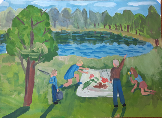 Отдых у озера Куматырь.