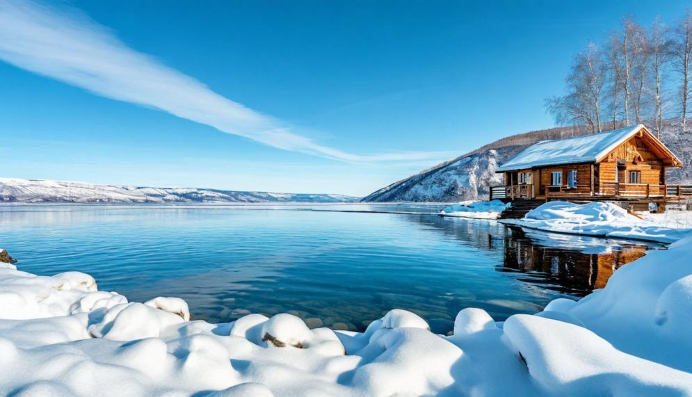 нейро-арт Зимний Байкал