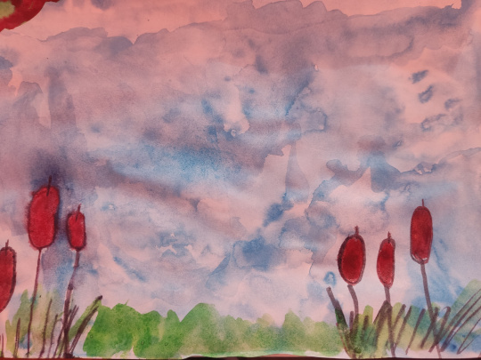 Осенний туман на озере