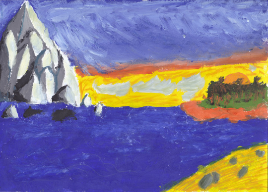 Синее море, только море за окном