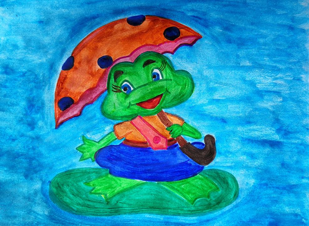 Лягушка на озере