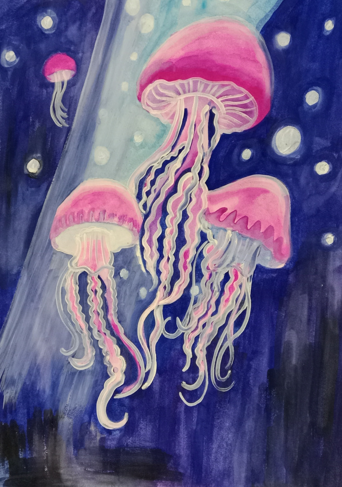 Розовые медузы