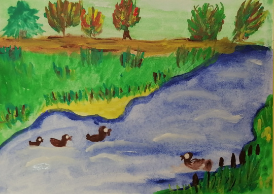 Осень на берегу реки Клязьмы.