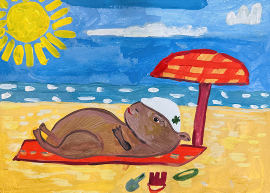 Капибарик в отпуске