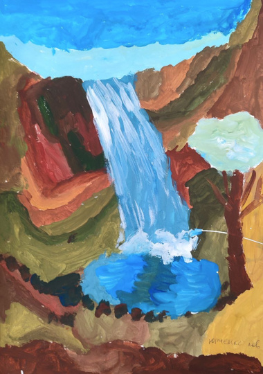 Крымский водопад