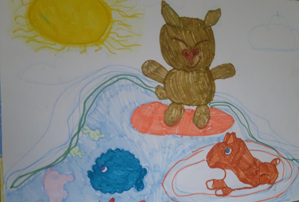 Отдых капибары