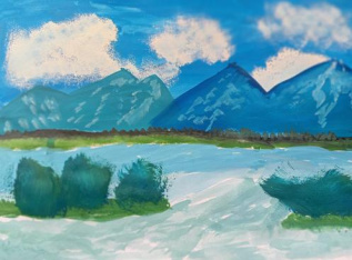 Горный водоём 