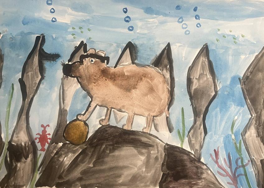 Водные приключения капибара