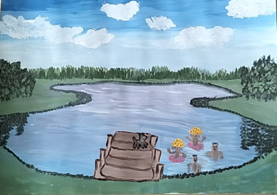 Отдых на любимом озере.