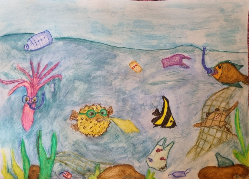 Мусор в воде- враг рыб