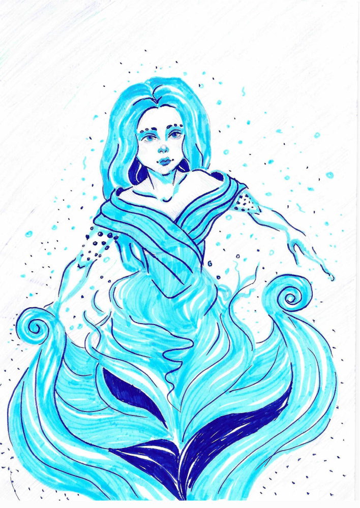 Вода в образе человека