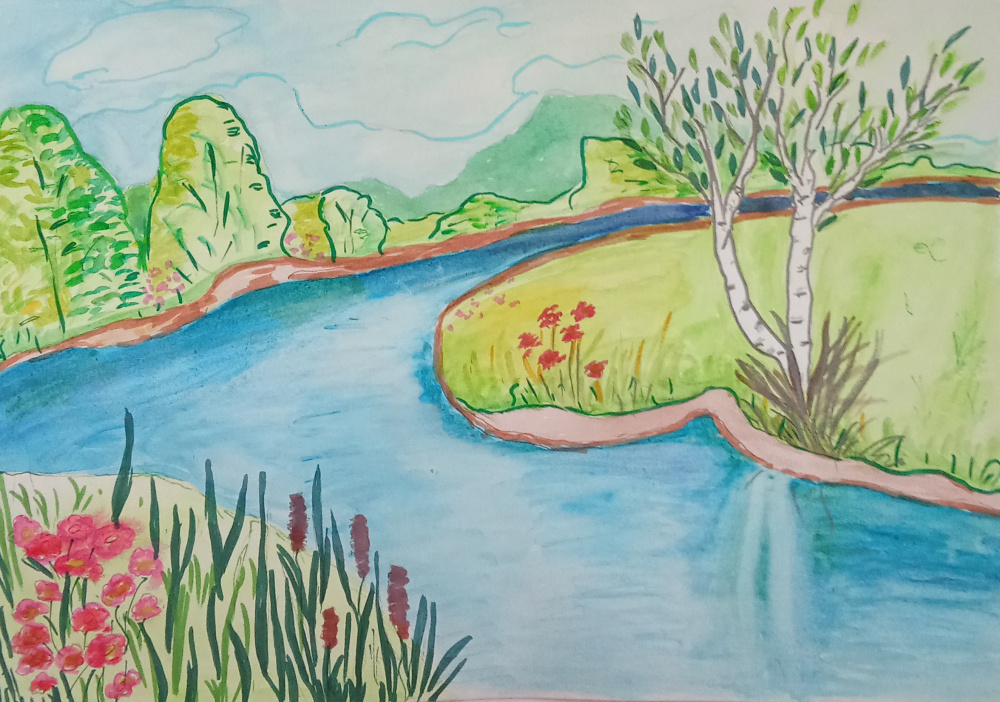 Летняя прохлада реки Рыбница