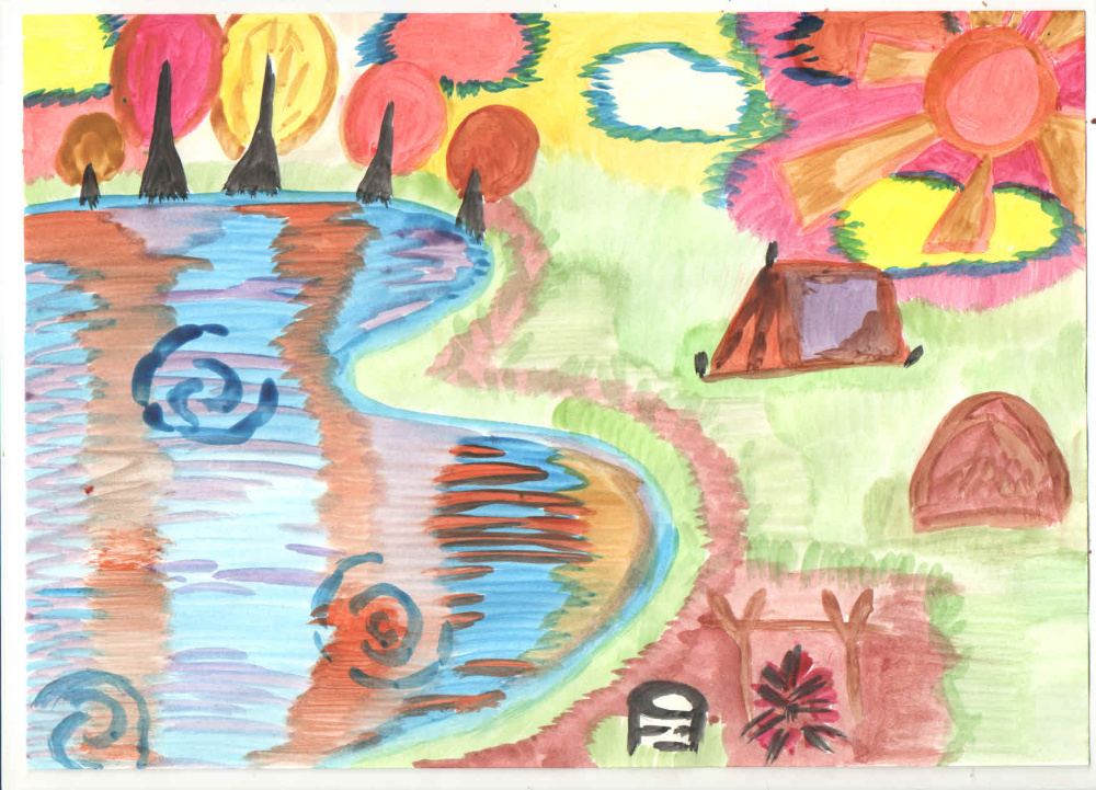 "Осень на пруду"