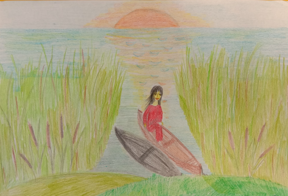 "Закат на реке Понура"