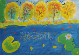 Река Медведица осенью