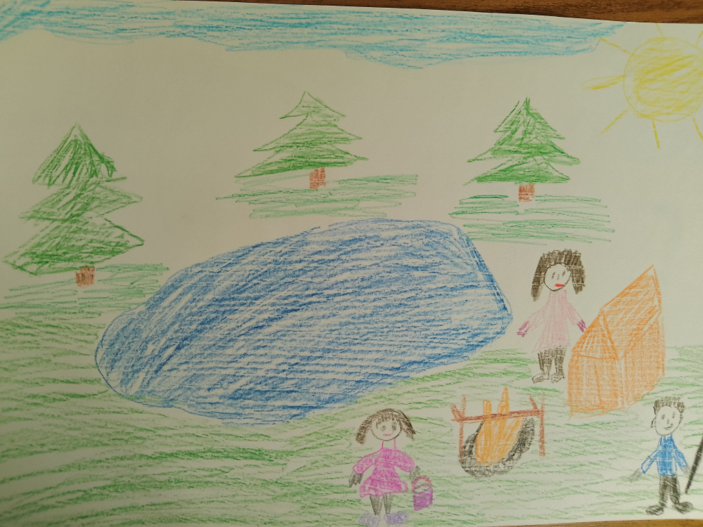 Мы с семьей на озере