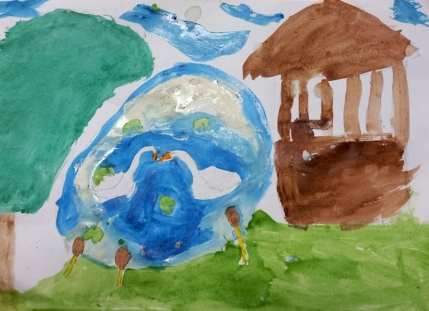 Лебеди в моём пруду