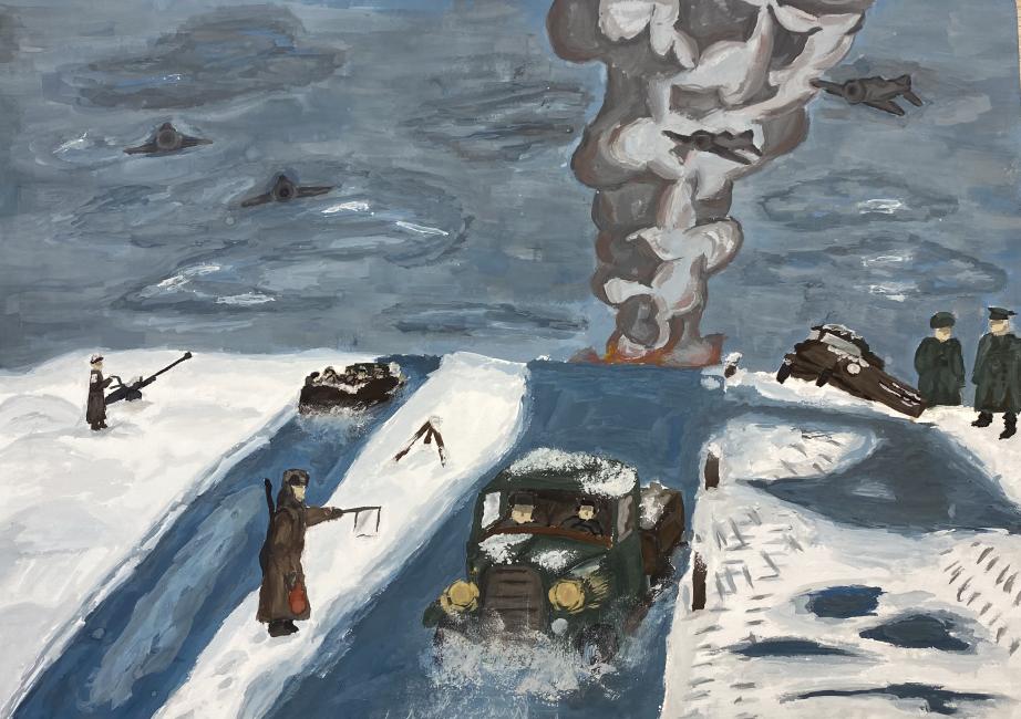 Дорога жизни на реке Ладоге 