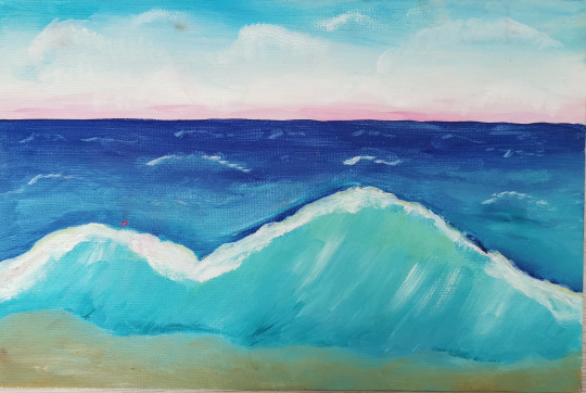 Волны на озере Байкал.