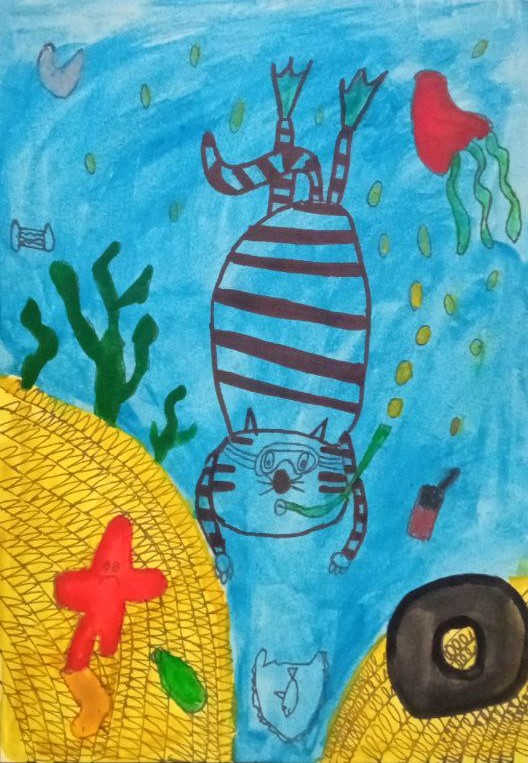 Даже Кот любит воду