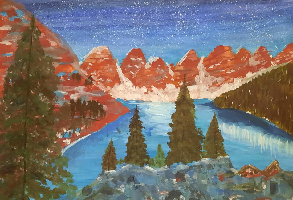 Горное озеро 