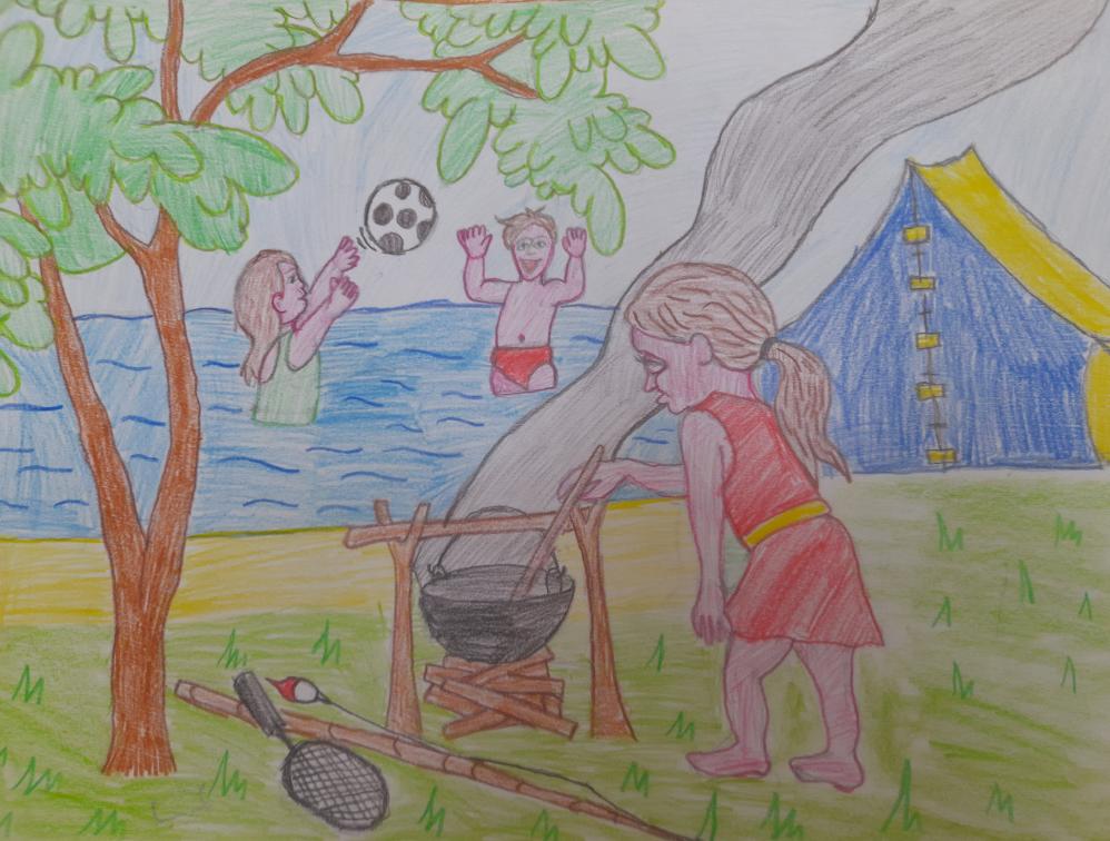 Семейный отдых у реки Камы