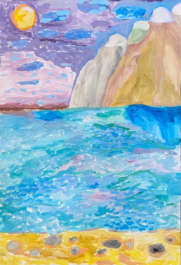 вечер на море