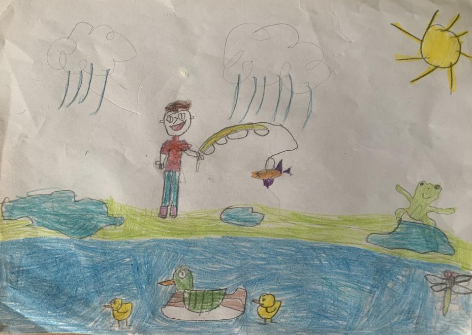 Отдых на пруду 