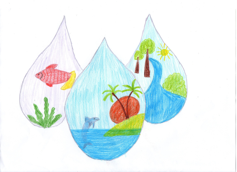 Разноцветные капли