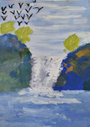 Летний водопад