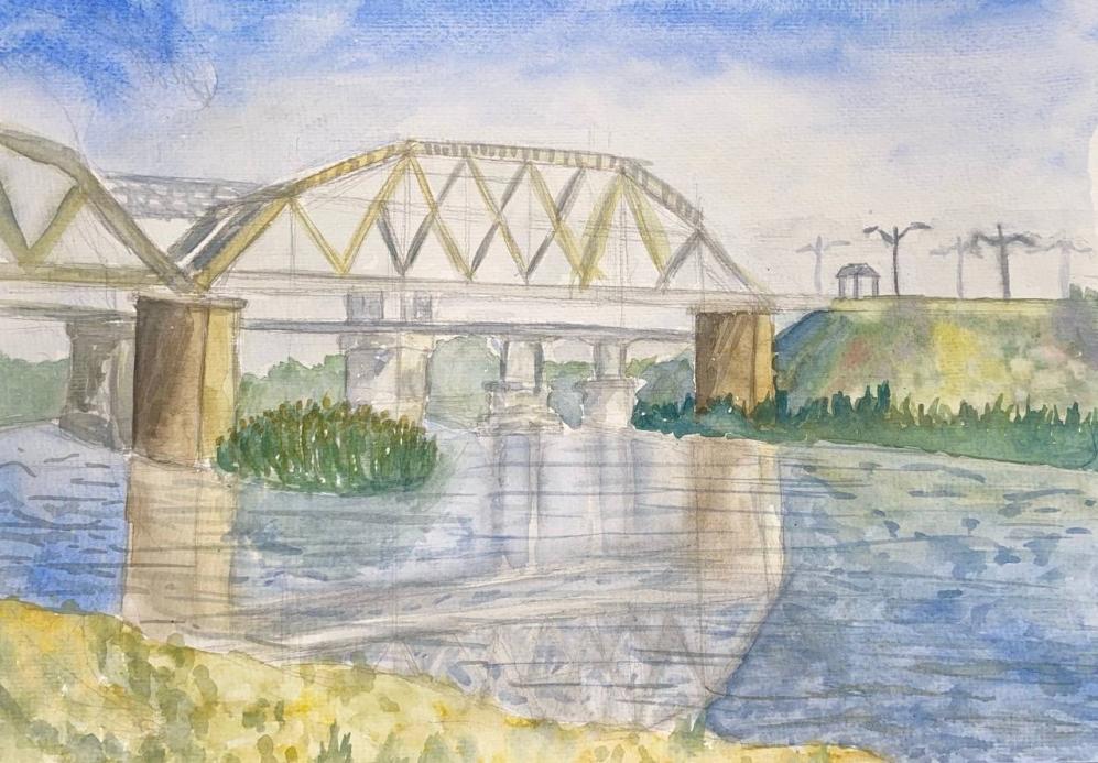 Отражение моста