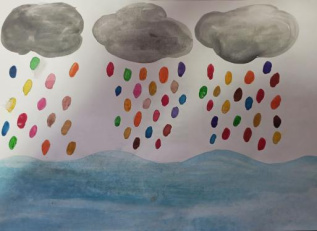 Разноцветный дождь 