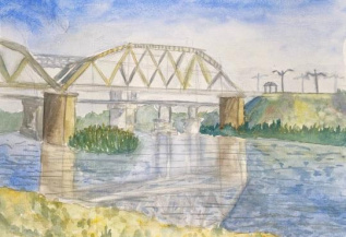 Отражение моста