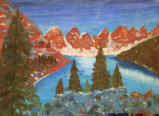 Горное озеро 