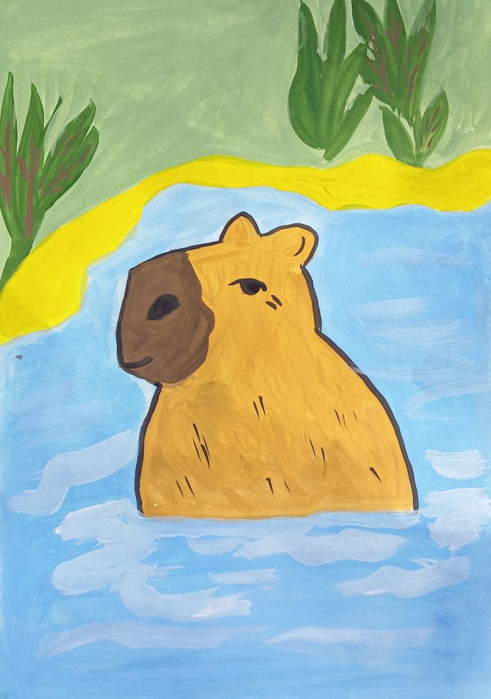 Забавная капибара