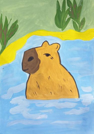 Забавная капибара