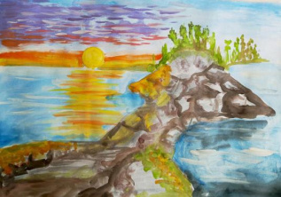 Закат над Волгой