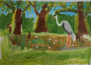 Болото и цапля