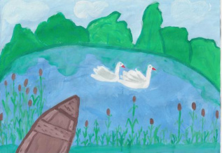 Лебеди на пуду