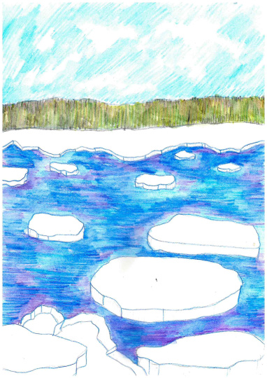 Ледоход на Енисее