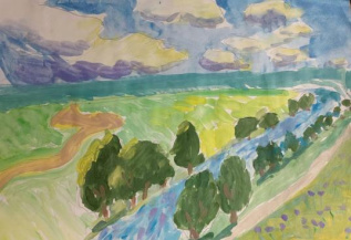 "Родная река Тускарь".