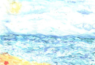 Летний восход над побережьем Чёрного моря