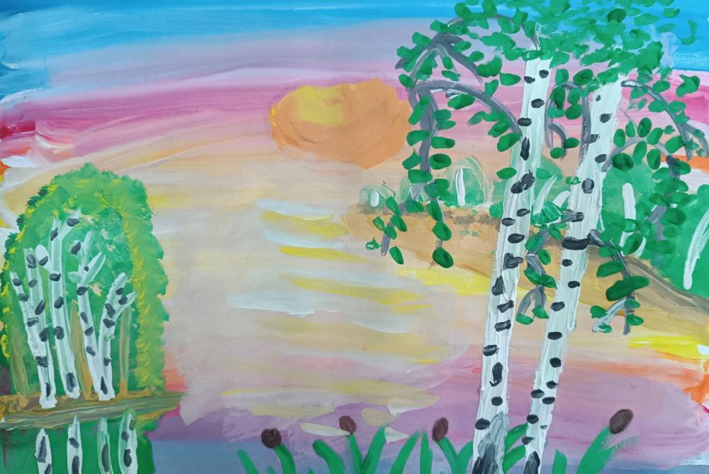 Закат на Оке